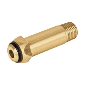 Punta pol 1/4" x 5cm con rosca y O-ring para Tuerca Rapida