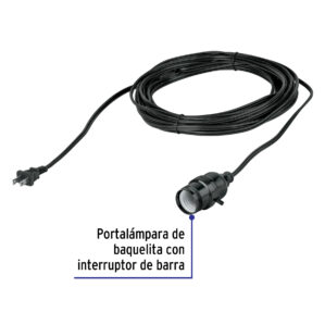 Extension con portalampara socket 10m