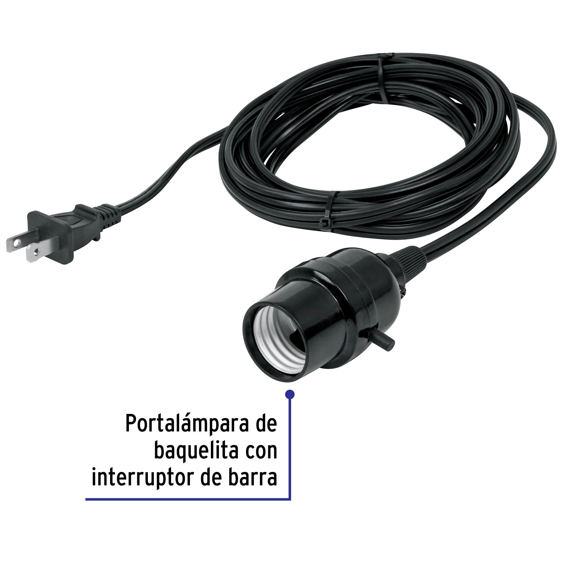 Extension con portalampara Socket de 4m