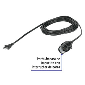 Extension con portalampara Socket de 6m