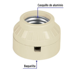 Portalampara de baquelita tipo anuncio Volteck