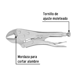 Pinza de presion 10" mordaza recta Pretul