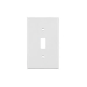 Placa de ABS para interruptor vertical, Standard, blanco
