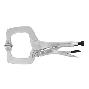 Pinza de presion tipo "C" de 11" con mordaza autoajustable