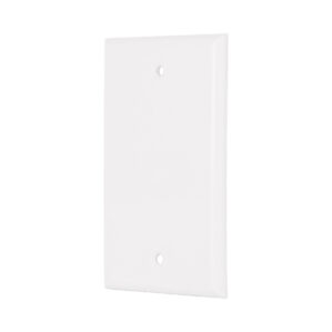 Tapa de Placa de ABS Ciega Standard blanco Volteck