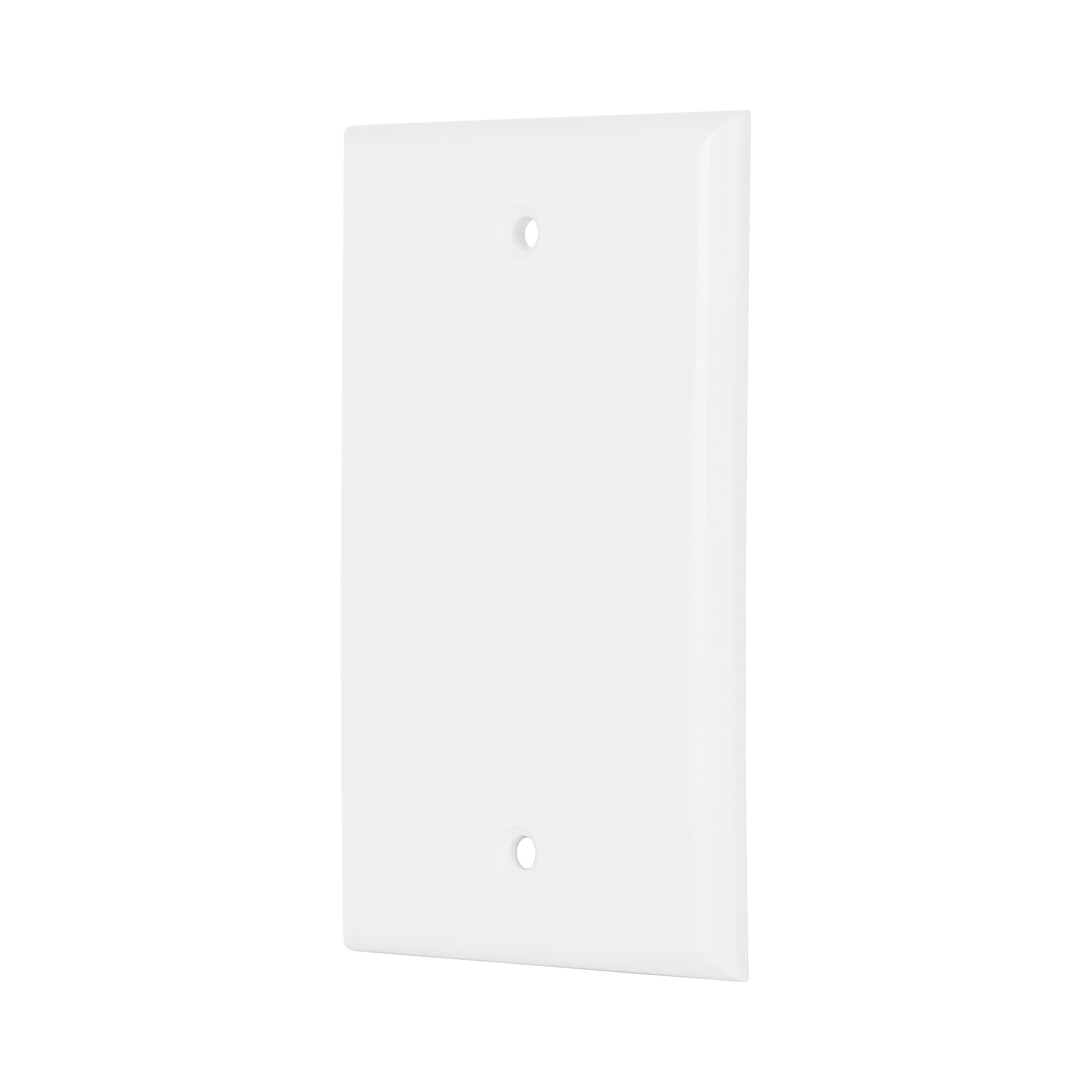Tapa de Placa de ABS Ciega Standard blanco Volteck