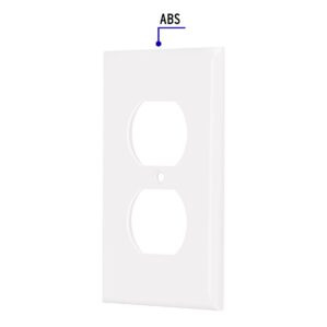 Tapa de Placa de ABS contacto duplex Blanco