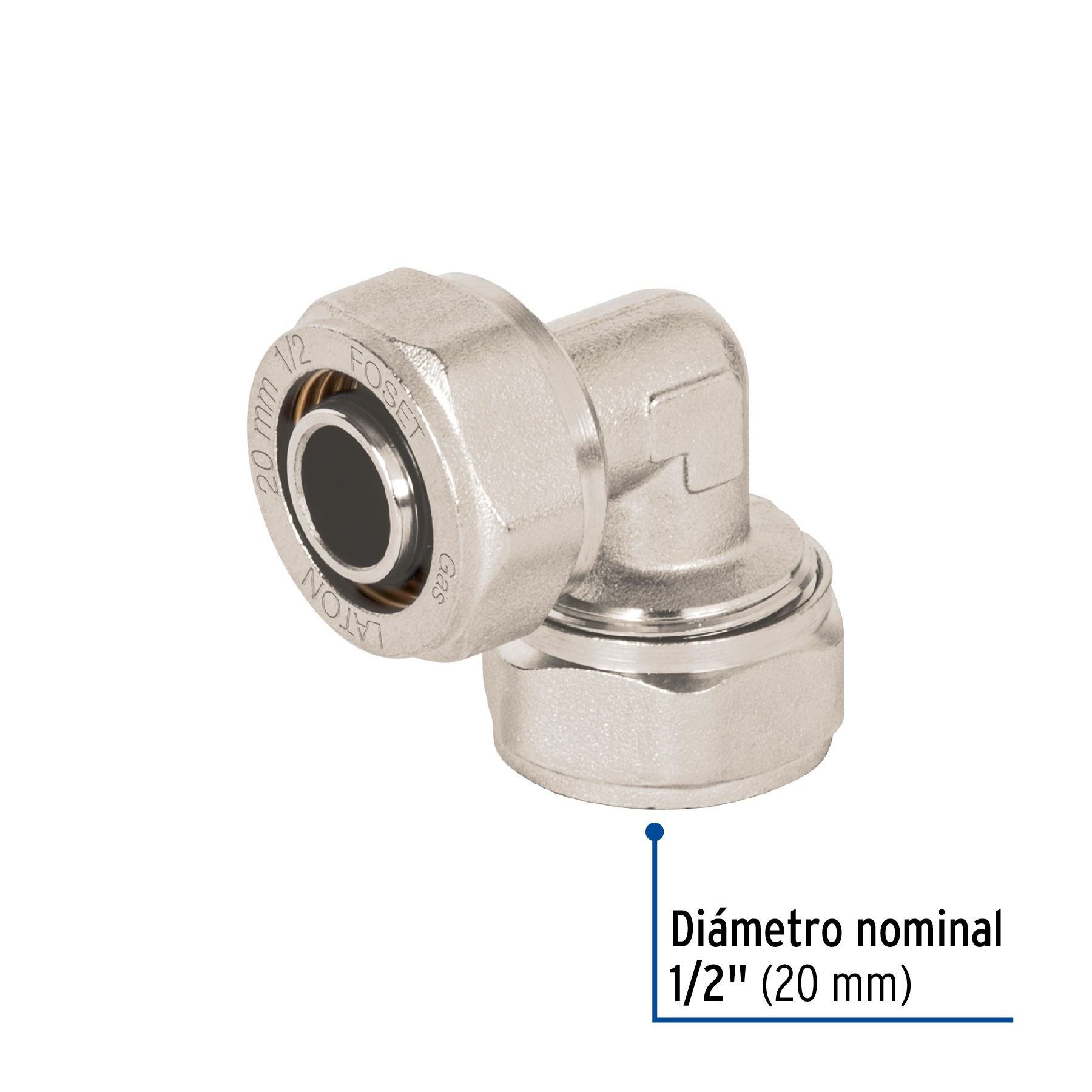 Codo 90° para PEALPE, 1/2', Foset