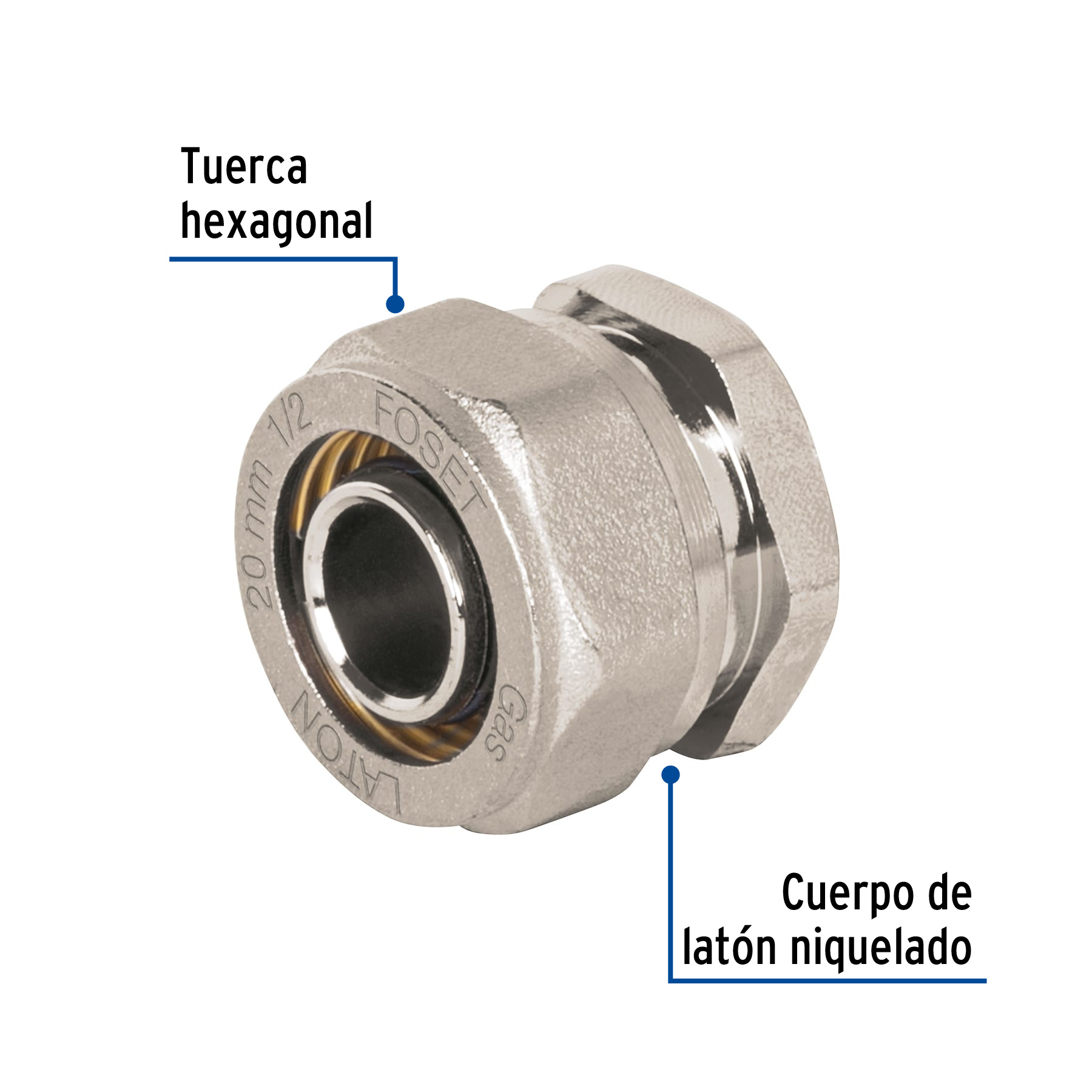 Tapon para PE AL PE 1/2" Foset