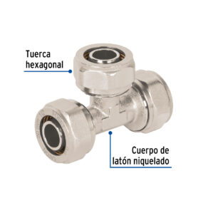 Tee para PEALPE, 1/2', Foset