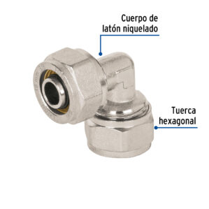 Codo 90° para PEALPE 3/8" Foset