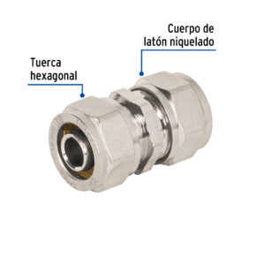 Cople de compresion para PEALPE 3/8" Foset