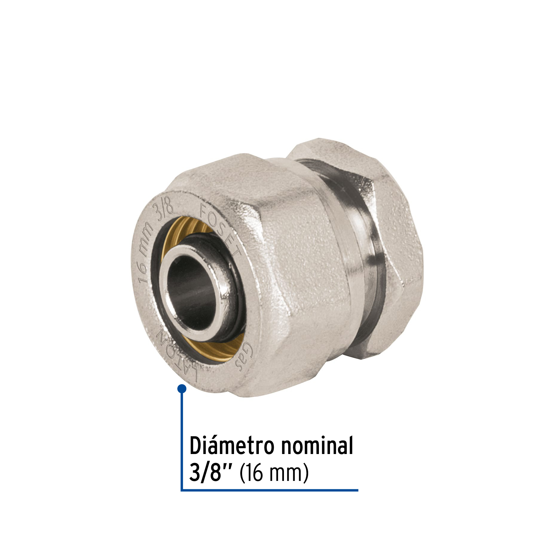 Tapon para PE AL PE de 3/8" Foset