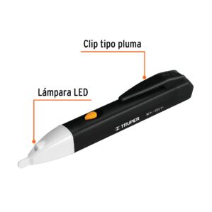 Probador de tensión CA tipo tester pluma pollo Truper
