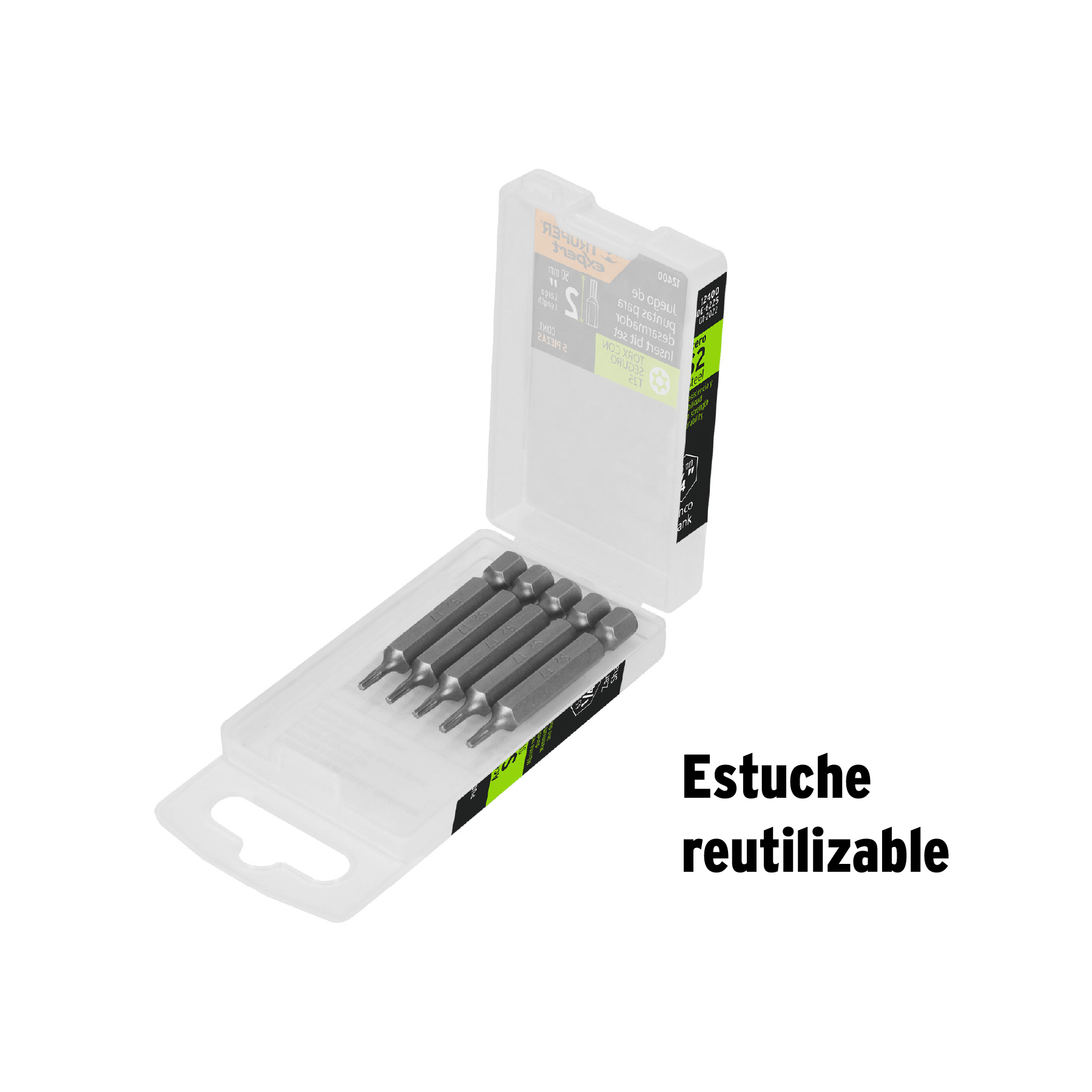 Pack de 5 Puntas Desarmador Torx T25 de 2"