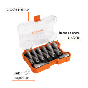 Juego de dados Magneticos para Taladro 14 Piezas