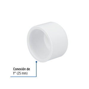 Tapon de PVC Hidraulico 1"