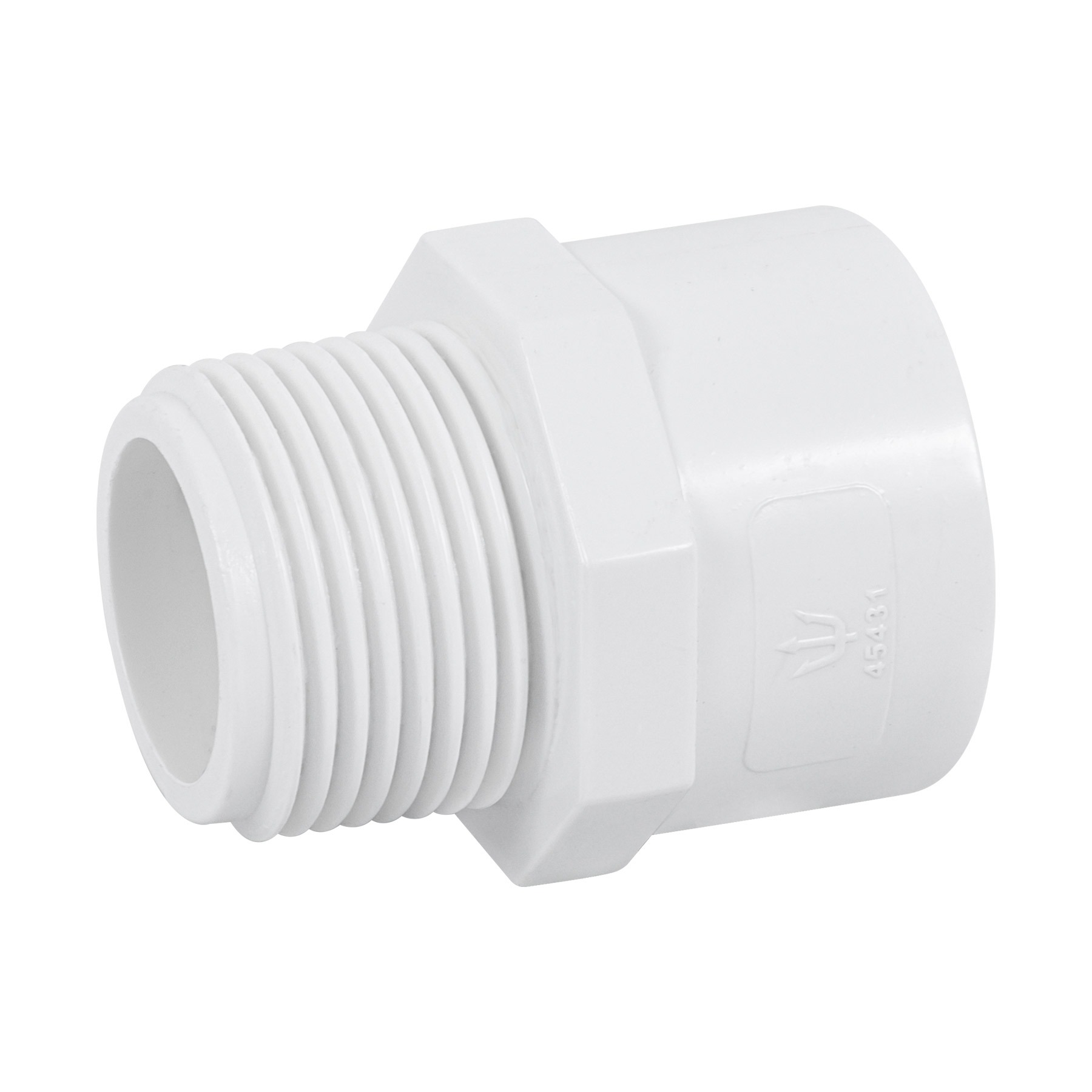 Conector macho de PVC Hidraulico 1"