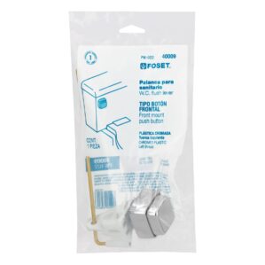 Boton frontal de plastico para WC