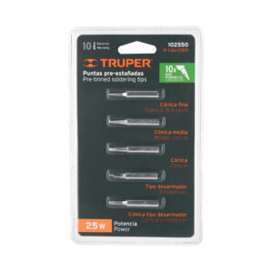 Juego de 5 puntas para cautin CAU-25R, Truper