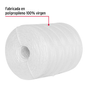 Rafia Blanca 4.5kg Aprox 2045m calibre 2.2 g/m