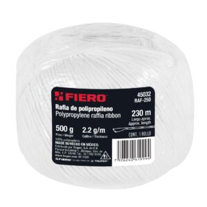 Rafia Blanca 500g Aprox 230m calibre 2.2 g/m