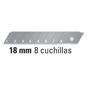 Cuchillas de repuesto para cutter de 18mm 10 piezas