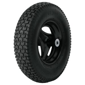 Llanta con rin Reforzada 16" Eje de baleros Para carretilla Truper