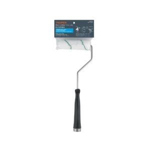 Mini rodillo microfibra de 4" acabado parejo en superficie lisa