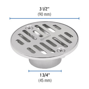 Resumidero Rejilla para desagües redondo de 3-1/2"