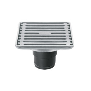 Resumidero acero inoxidable cuadrado 4x4"