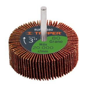 Rueda flap de 3", grano 80