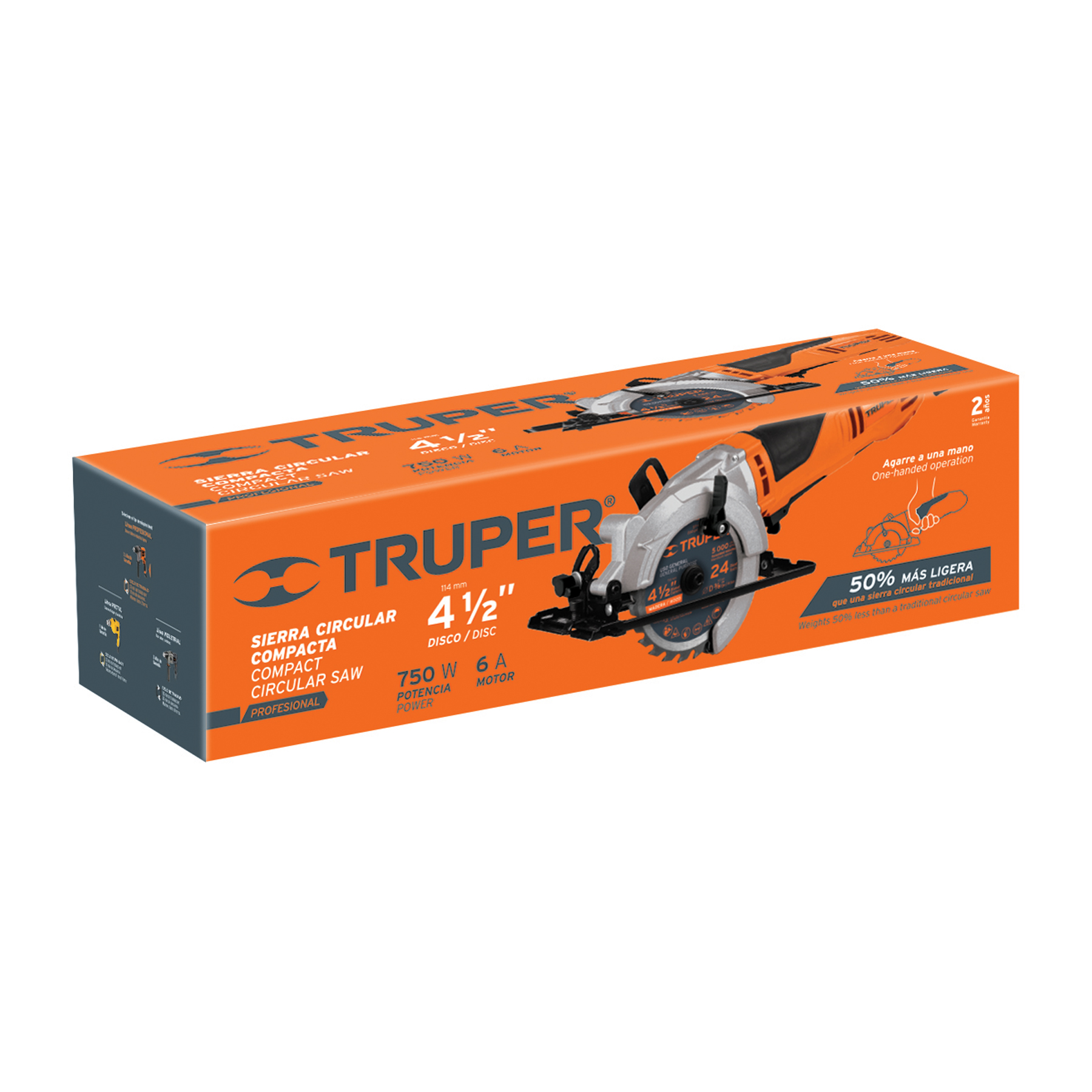 Sierra circular compacta 4-1/2" 420w