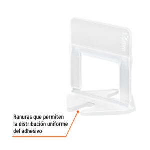 Bolsa con 100 anclas de 1.5mm para nivelacion de azulejos