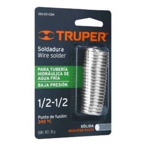 Soldadura solida 1/2-1/2 tuberia agua baja presion 85g