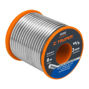 Rollo Soldadura solida 95/5 para tuberia de gas 450g