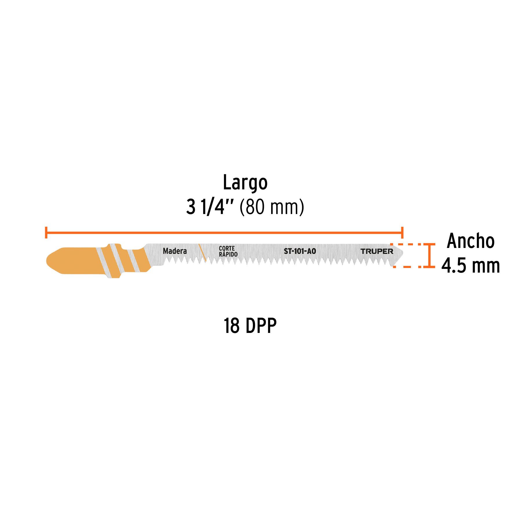Juego 5 Seguetas Madera Zanco T Corte Curvo Extra Fino 18 DPP