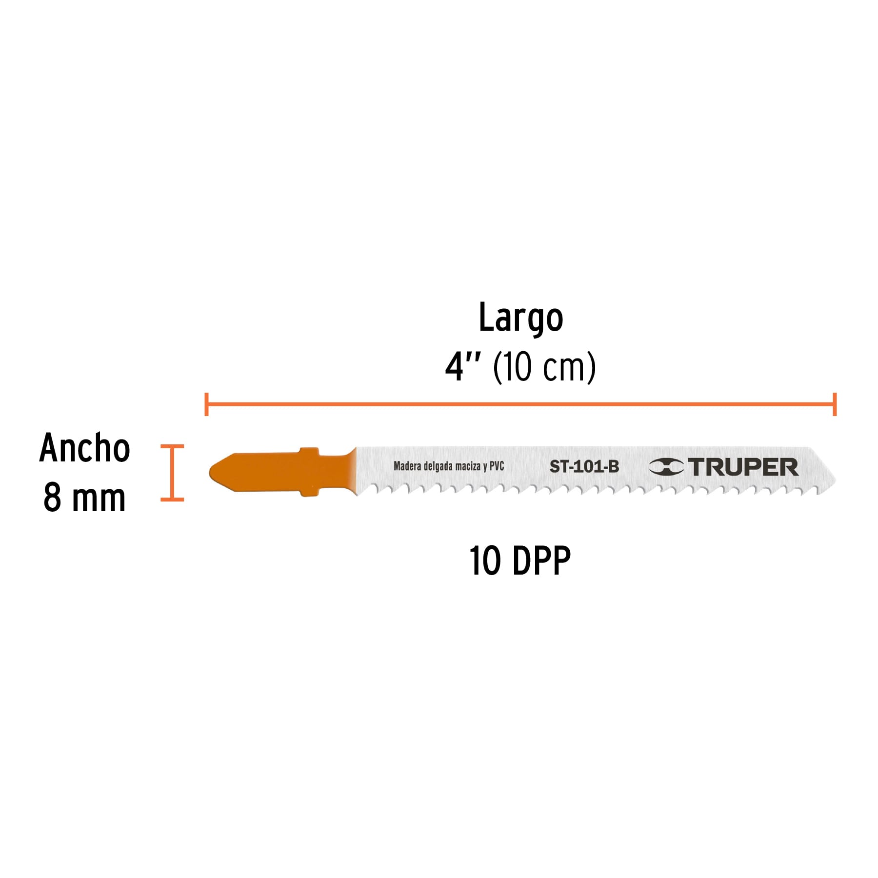 Juego 5 Seguetas Madera Zanco T Corte Rapido 10 DPP