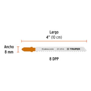 Juego 5 Seguetas Metal Plastico Aluminio Corte Rapido 8 DPP
