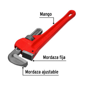 Llave para tubo Stilson 14" Pretul