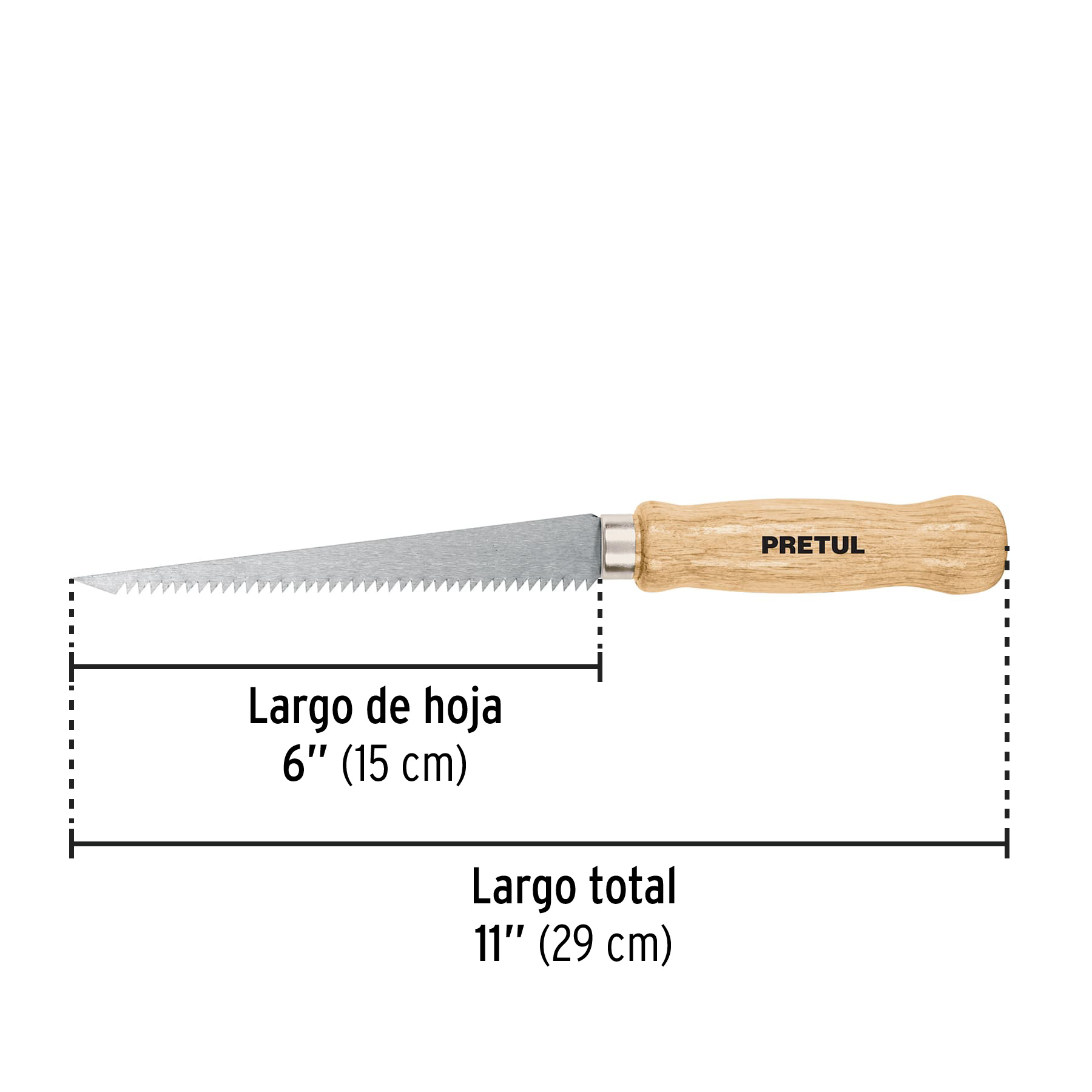 Serrucho para plafon y muros de yeso de 6" Pretul