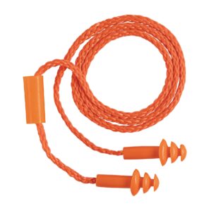 Tapon auditivo reutilizable triple barrera con cordon