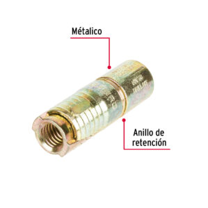 Taquete Expansivo Sin Tornillo de 1/2" bolsa 2 piezas