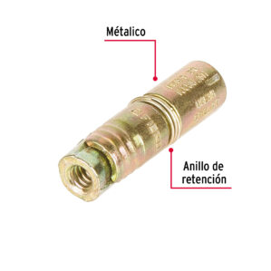 Taquete Expansivo Sin Tornillo de 3/16" bolsa 4 piezas