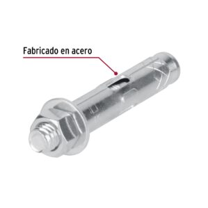 Taquete de expansion, 3/8" con tornillo, caja 50 piezas