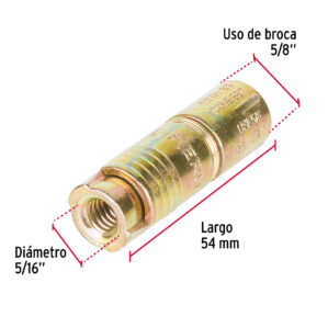 Taquete Expansivo Sin Tornillo de 5/16