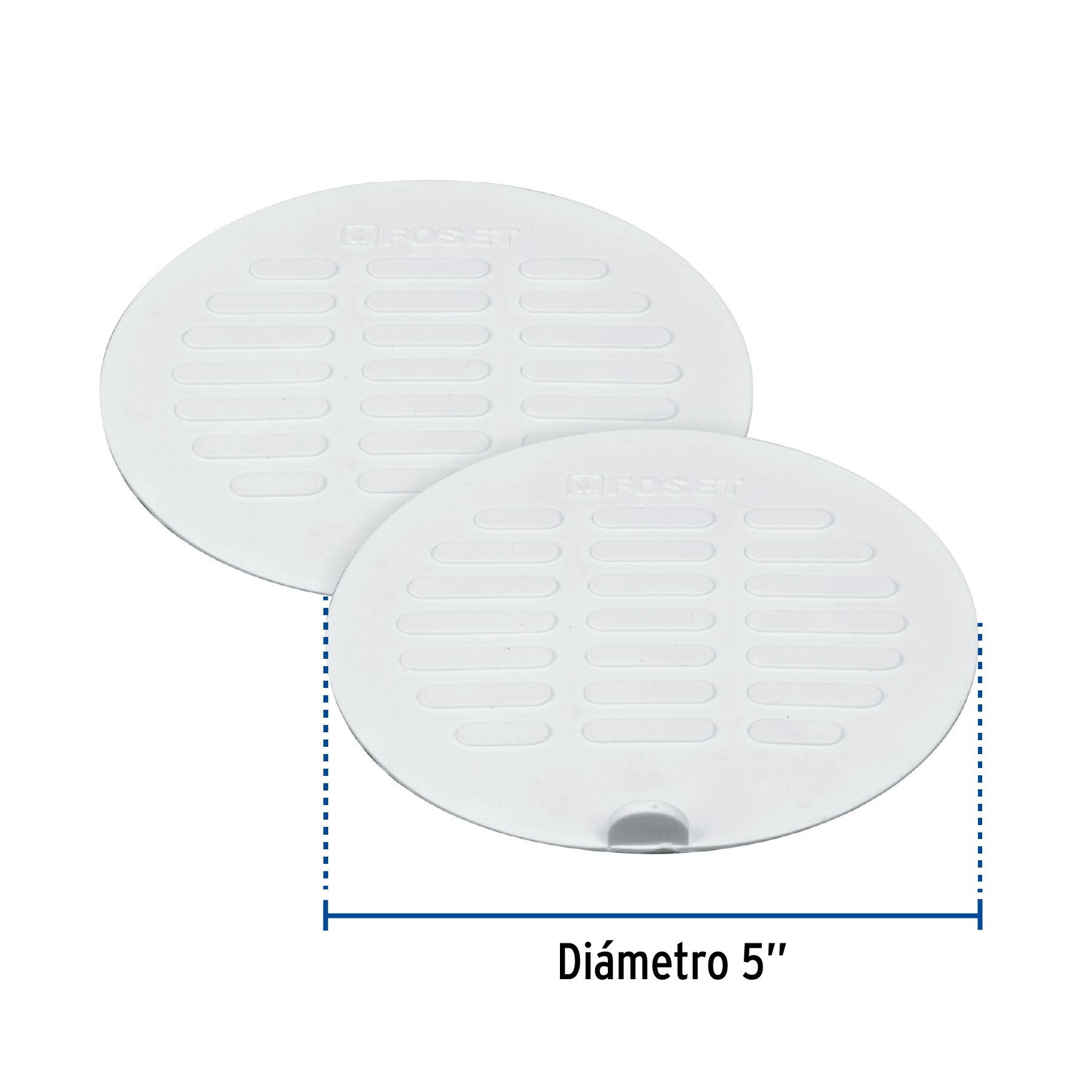 Juego 2 tapas para coladera 5"