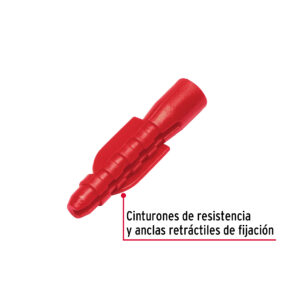 Bolsa con 20 taquetes de plastico 1/4"