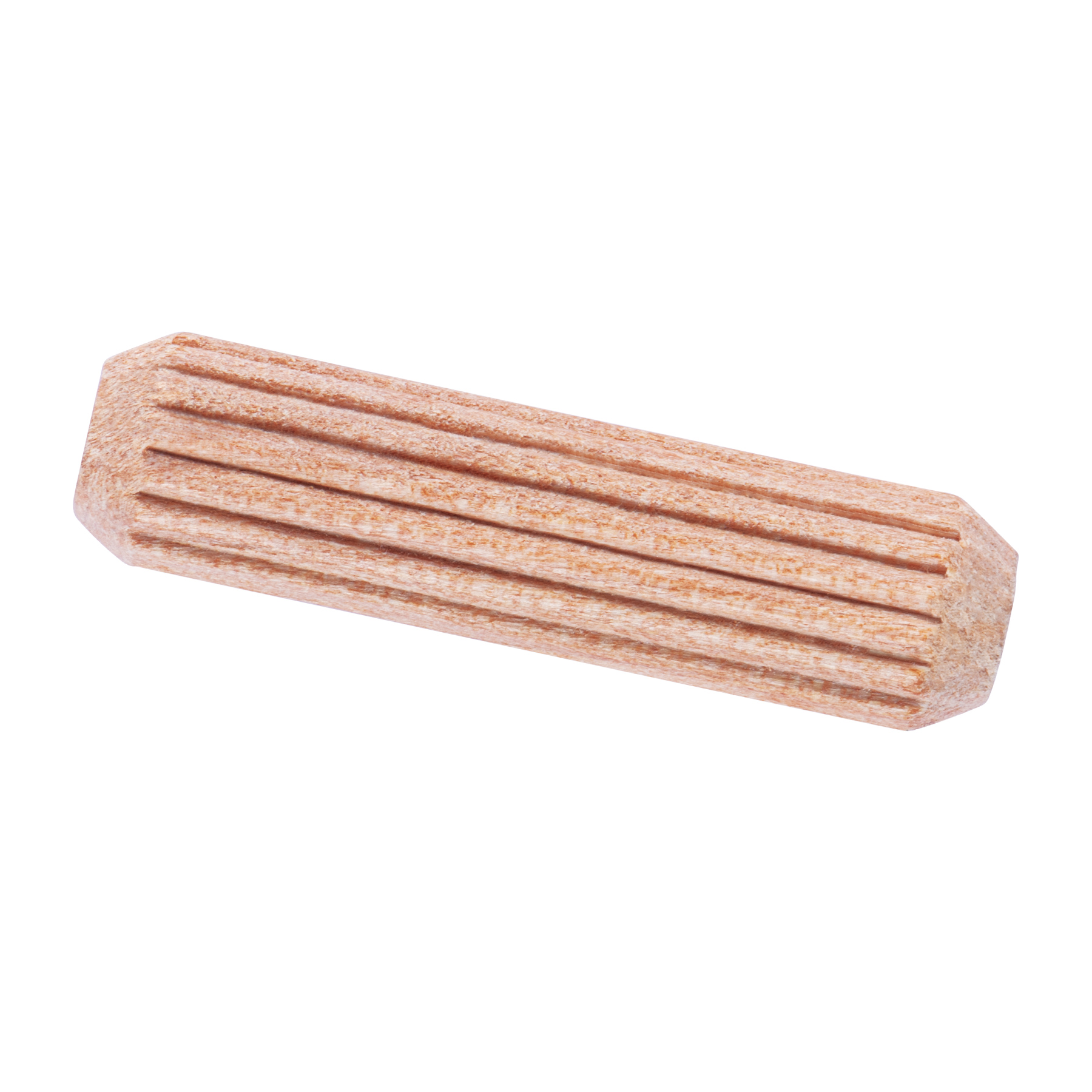 Blister con 100 taquetes de madera ranurado 5/16" Tarugo