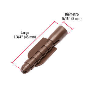 Bolsa con 20 taquetes de plastico 5/16', Fiero